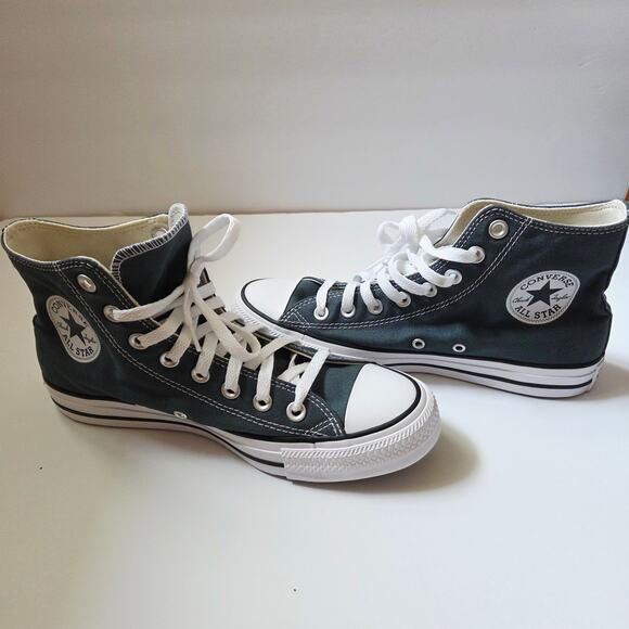 Converse Chuck Taylor Green Olive All Star Hi Top Size 9 - Picture 2 of 8